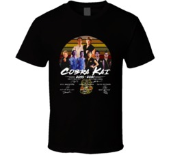 Cobra Kai 2018 To 2021 Cast Tv Series Fan T Shirt