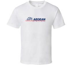 Aegean Airlines Greek Logo T Shirt