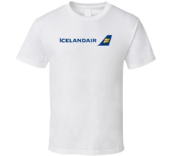 Iceland Air Icelandic Airline Logo T Shirt
