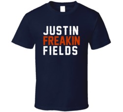 Justin Freakin Fields Chicago Quarterback Football Fan T Shirt