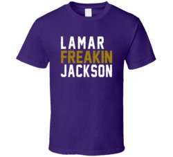 Lamar Freakin Jackson Baltimore Quarterback Football Fan T Shirt