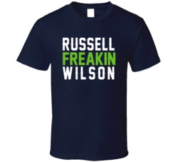 Russell Freakin Wilson Seattle Quarterback Football Fan T Shirt