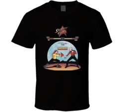 Starfleet Fighter Kirk Picard Engage Video Game Parody T Shirt