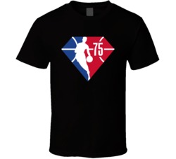 Nba 75 Years Anniversary Fan T Shirt