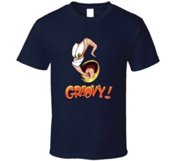 Earthworm Jim Groovy Video Game T Shirt