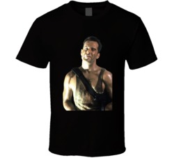 Die Hard John Mcclane Bruce Willis Smoking T Shirt