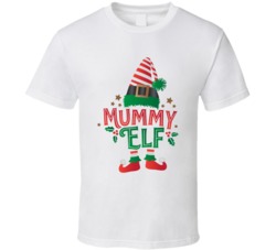 Mummy Elf Cute Christmas T Shirt