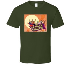Arabian Knights Prince Turha Princess Nida Cartoon T Shirt