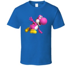 Super Mario Pink Yoshi T Shirt