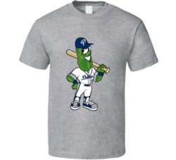 Portland Pickles Mascot Dylan Baseball T Shirt