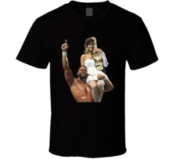 Miss Elizabeth On Macho Man Savage Shoulders Wrestling T Shirt