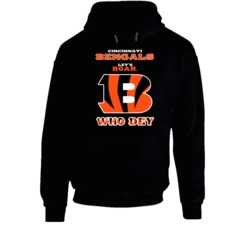 Cincinnati Let's Roar Who Dey Hoodie