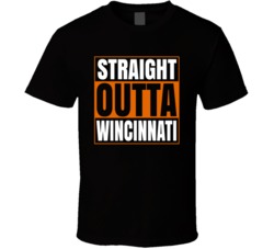 Straight Outta Wincinnati Cincinnati Football T Shirt