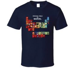 Periodic Table Of Marvel Fan T Shirt