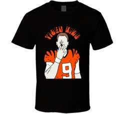 Joe Burrow Tiger King Cincinnati Quarterback Silhouette Cigar T Shirt