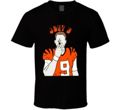 Joe Burrow Joey B Cincinnati Quarterback Silhouette Cigar T Shirt