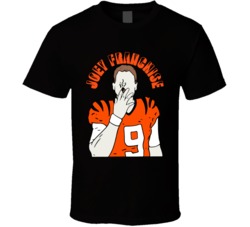 Joe Burrow Joey Franchise Cincinnati Quarterback Silhouette Cigar T Sh