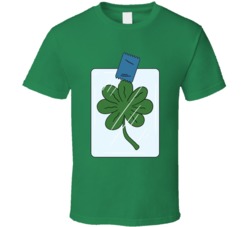 Futurama Fry Seven Leaf Clover T Shirt
