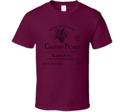 Star Trek Chateau Picard Labarre Wine France T Shirt