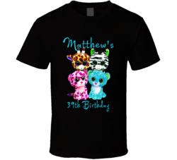 Matthew's 39th Birthday Beanie Boos T Shirt