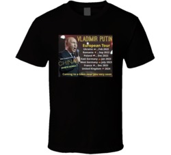 Vladimir Putin European Tour Concert T Shirt