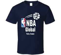 Nba Global Paris France Basketball Fan T Shirt