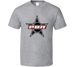 Pbr Star Pro Bull Riding Logo T Shirt