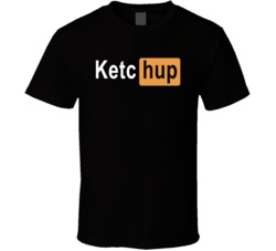 Ketchup Logo Parody T Shirt