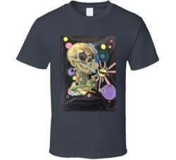Warhol Inspired Skull Art T Shirt
