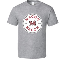 Macon Bacon Est 2018 Baseball Fan T Shirt