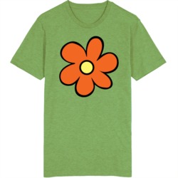 Scooby Doo Flower Mystery Machine Logo T Shirt