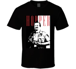 Jim Hopper Stranger Things Scarface Parody T Shirt