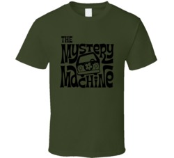 The Mystery Machine Retro Logo Cartoon T Shirt