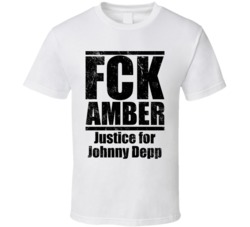 Fck Amber Heard Justice For Johnny Depp White T Shirt