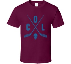 Col Colorado Retro Hockey T Shirt