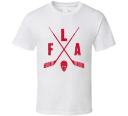 Fla Florida Retro Hockey White T Shirt