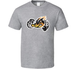 Akron Rubber Ducks Mascot Baseball Team T Shirt