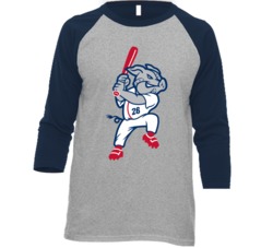 Lehigh Valley Ironpigs Minor League Baseball Mascot Raglan T Shirt