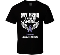 My Hero Is Now My Angel Cancer Awareness T Shirt