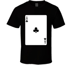 Ace Of Clubs Playing Card T Shirt
