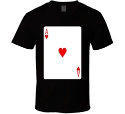 Ace Of Hearts Playing Card T Shirt