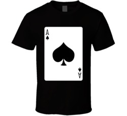 Ace Of Spades Playing Card T Shirt