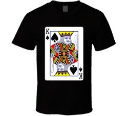 King Of Spades Playing Card T Shirt