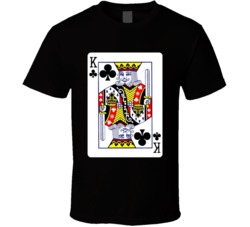 King Of Clubs Playing Card T Shirt