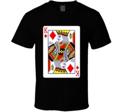 King Of Diamonds Playing Card T Shirt