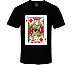 Jack Of Diamonds Playing Card T Shirt