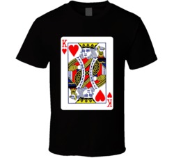 King Of Hearts Playing Card T Shirt