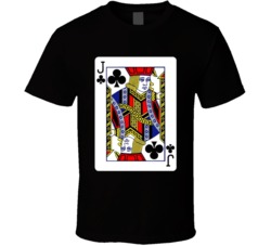 Jack Of Clubs Playing Card T Shirt