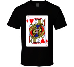 Jack Of Hearts Playing Card T Shirt