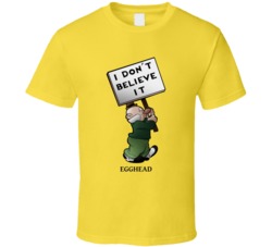 Egghead Merrie Melodies Looney Tunes Cartoon Character T Shirt
